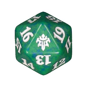 Throne of Eldraine: D20 Die (Green) - Throne of Eldraine Hover Image