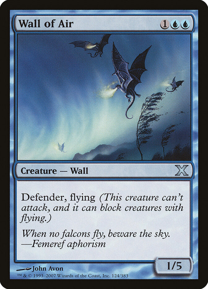 Wall of Air - Tenth Edition (Uncommon) [10E-124]