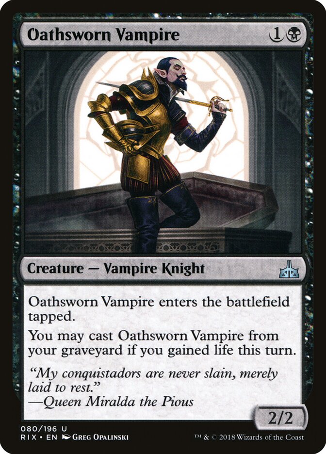 Oathsworn Vampire - Rivals of Ixalan (Uncommon) [RIX-80]