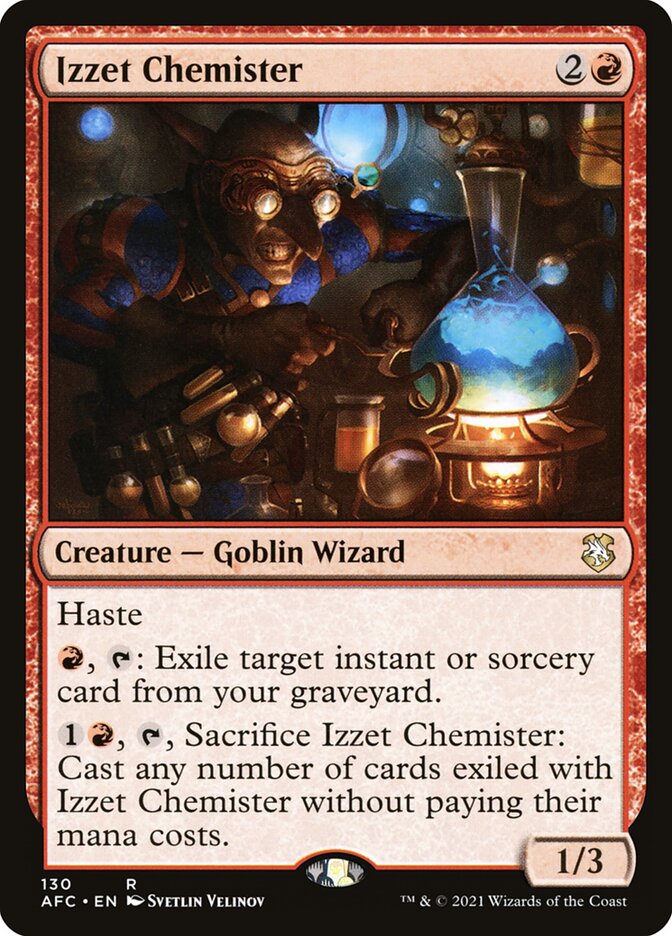 Izzet Chemister - Commander: Adventures in the Forgotten Realms (Rare) [AFC-130]