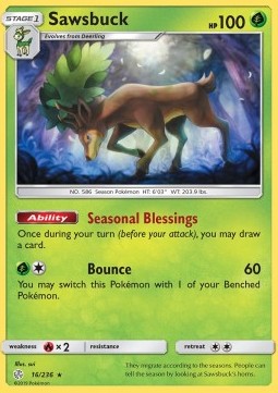 Sawsbuck - Cosmic Eclipse (Holo Rare) [CEC-16] Immagine principale del prodotto