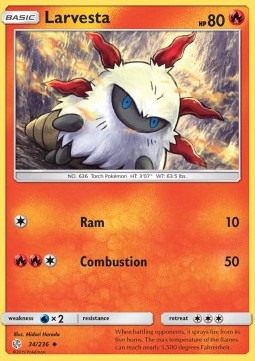 Larvesta - Cosmic Eclipse (Uncommon) [CEC-34] Hover Image