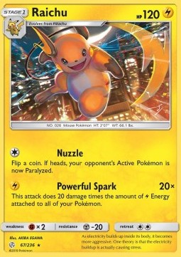 Raichu - Cosmic Eclipse (Rare) [CEC-67] Imagen principal del producto