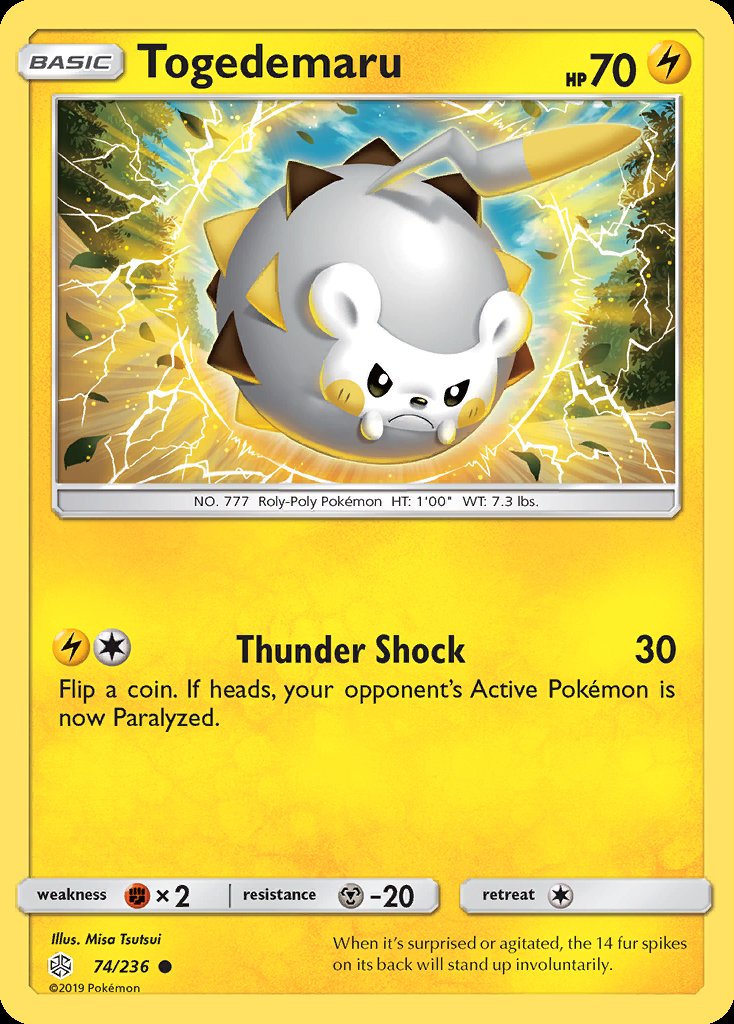 Togedemaru - Cosmic Eclipse (Common) [CEC-74] Imagen principal del producto