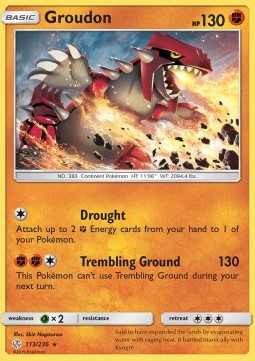 Groudon - Cosmic Eclipse (Rare) [CEC-113] Hover Image