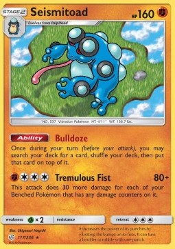 Seismitoad - Cosmic Eclipse (Rare) [CEC-117] Hover Image