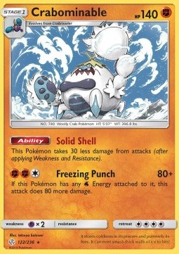 Crabominable - Cosmic Eclipse (Rare) [CEC-122] Hover Image