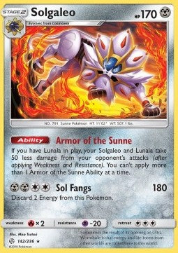 Solgaleo - Cosmic Eclipse (Holo Rare) [CEC-142] Immagine principale del prodotto