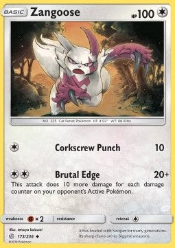 Zangoose - Cosmic Eclipse (Uncommon) [CEC-173] Hover Image