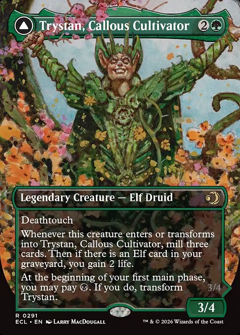Trystan, Callous Cultivator // Trystan, Penitent Culler – Lorwyn Eclipsed (ECL-291) Magic: The Gathering card | LC-REM-20260804-15544019288396-4086c9a8-f9bf-4359-a67a-9f7b45528ccf