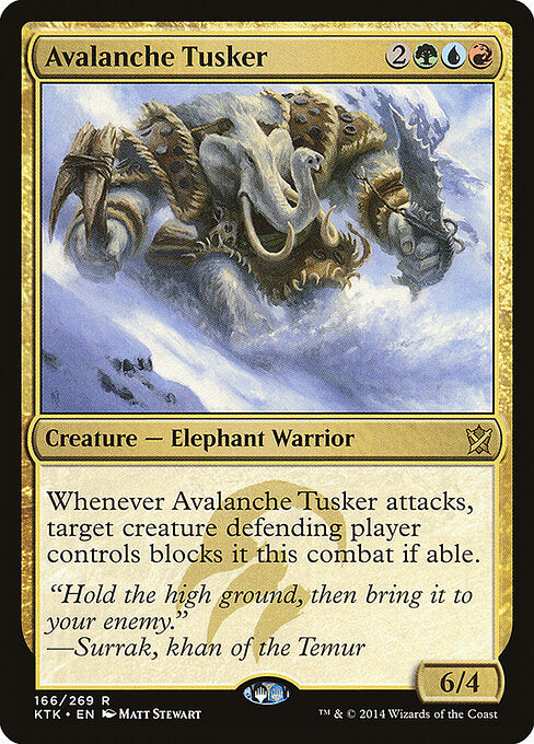 Avalanche Tusker – Khans of Tarkir (KTK-166) Magic: The Gathering card Main image
