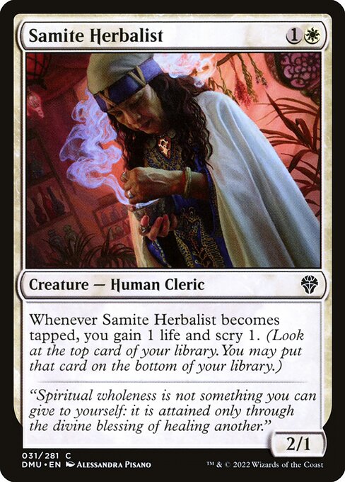 Samite Herbalist – Dominaria United (DMU-31) Magic: The Gathering card