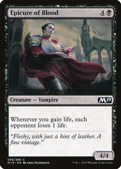Epicure of Blood – Core 2019 (M19-95) Magic: The Gathering card