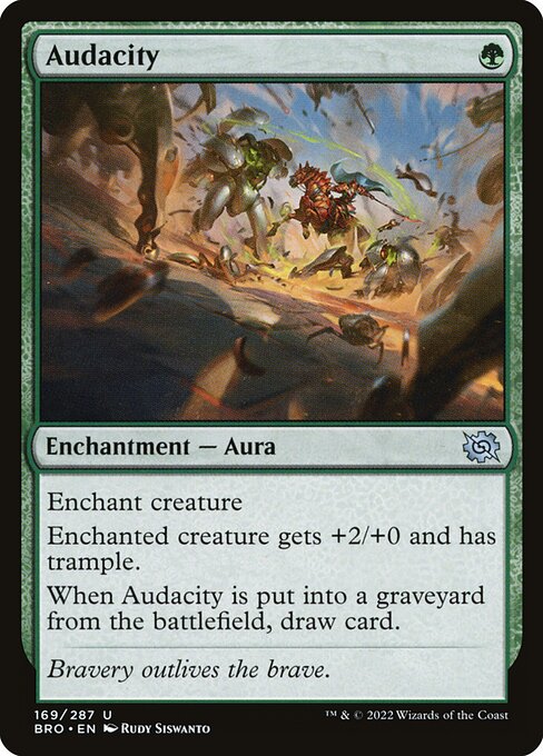 Audacity – The Brothers' War (BRO-169) Magic: The Gathering card