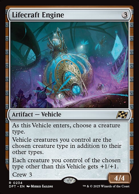 Lifecraft Engine – Aetherdrift (DFT-234) Magic: The Gathering card Hoofdafbeelding