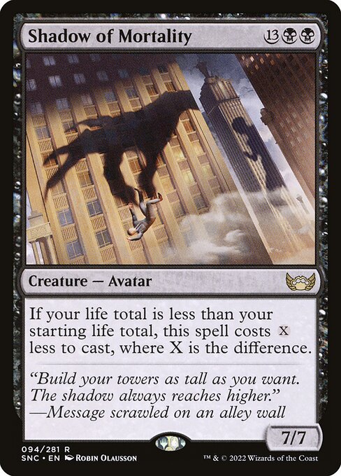 Shadow of Mortality – Streets of New Capenna (SNC-94) Magic: The Gathering card Hoofdafbeelding