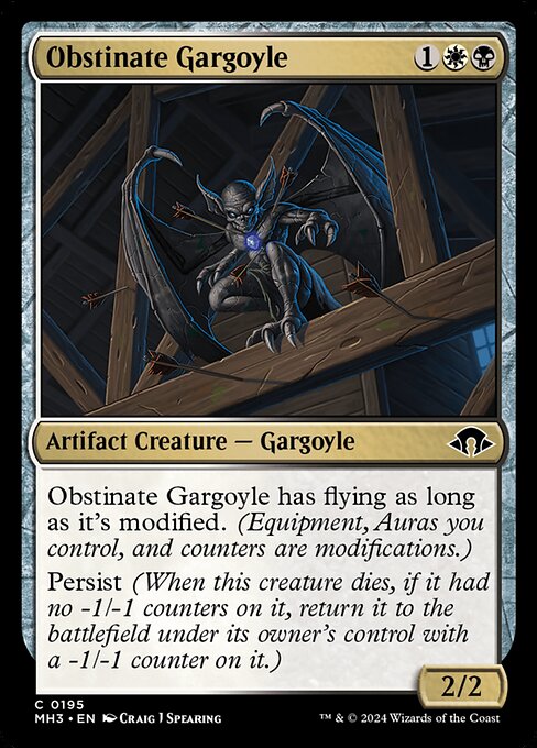 Obstinate Gargoyle – Modern Horizons 3 (MH3-195) Magic: The Gathering card