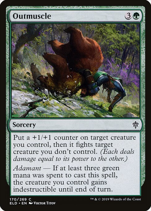 Outmuscle – Throne of Eldraine (ELD-170) Magic: The Gathering card