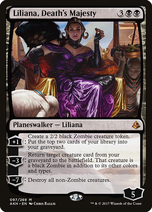 Liliana, Death's Majesty – Amonkhet (AKH-97) Magic: The Gathering card