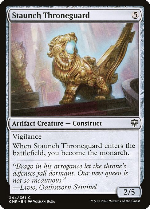 Staunch Throneguard – Commander Legends (CMR-344) Magic: The Gathering card