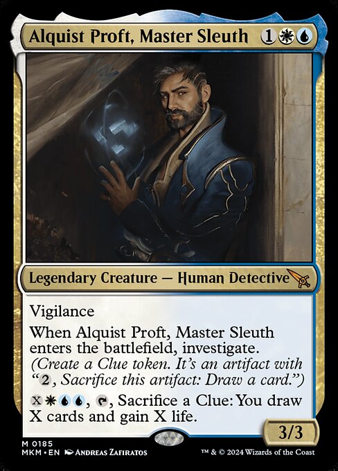 Alquist Proft, Master Sleuth – Murders at Karlov Manor (MKM-185) Magic: The Gathering card Image principale du produit