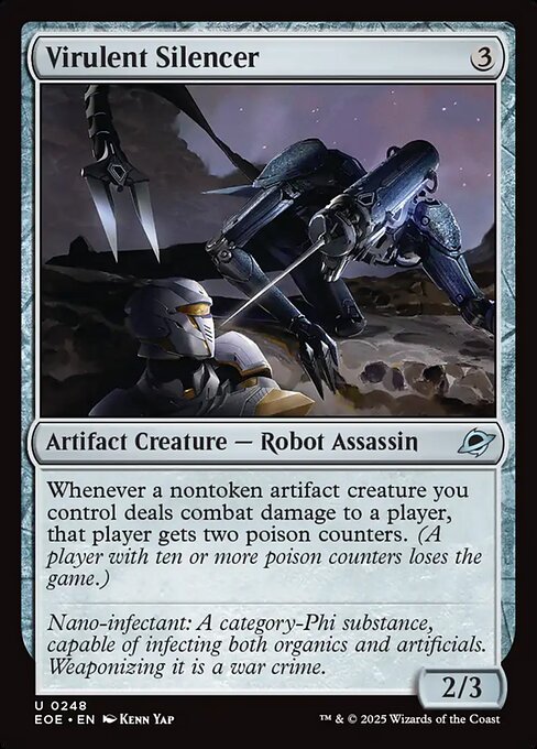 Virulent Silencer – Edge of Eternities (EOE-248) Magic: The Gathering card | LC-REM-20260804-15523471163724-4120fcfc-3547-4774-a15d-b9cccac04e76 Hoofdafbeelding