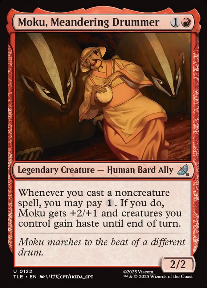 Moku, Meandering Drummer - Magic: The Gathering | Avatar: The Last Airbender: Eternal (Uncommon) [TLE-122] Main image