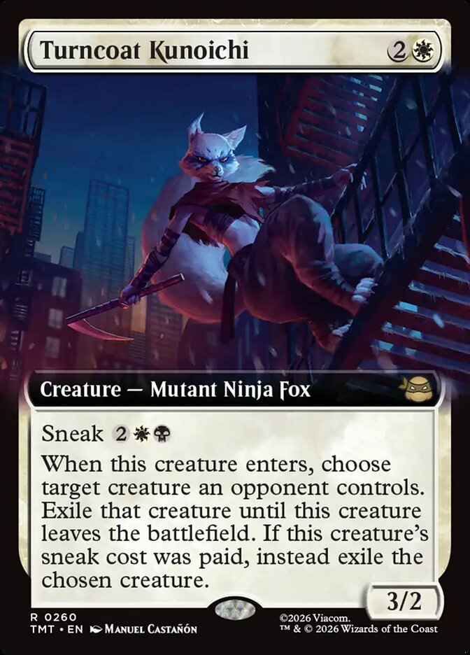 Magic-kaart Turncoat Kunoichi TMT-260 uit Teenage Mutant Ninja Turtles (Rare)