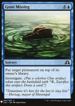 Gone Missing - Mystery Booster (Common) [MYS-67]
