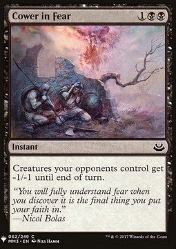 Cower in Fear - Mystery Booster (Common) [MYS-62] Imagen principal del producto