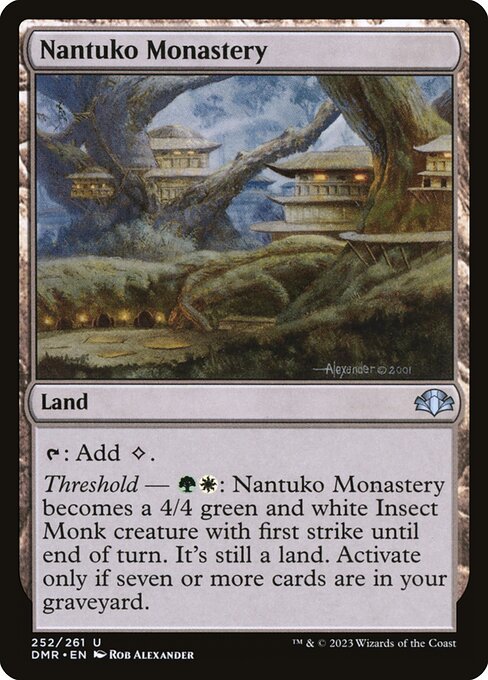 Nantuko Monastery – Dominaria Remastered (DMR-252) Magic: The Gathering card