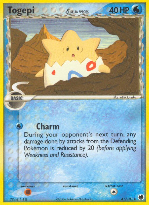 Togepi δ Delta Species – EX Dragon Frontiers 41 – Pokémon TCG single card Image principale du produit