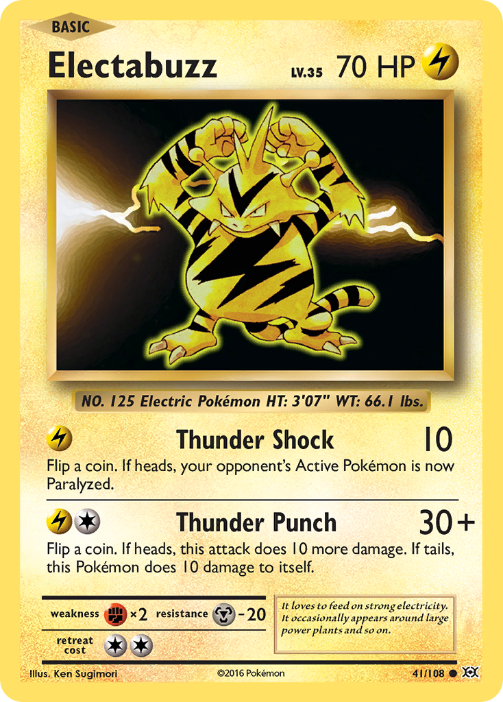 Electabuzz – Evolutions 41 – Pokémon TCG single card Image principale du produit