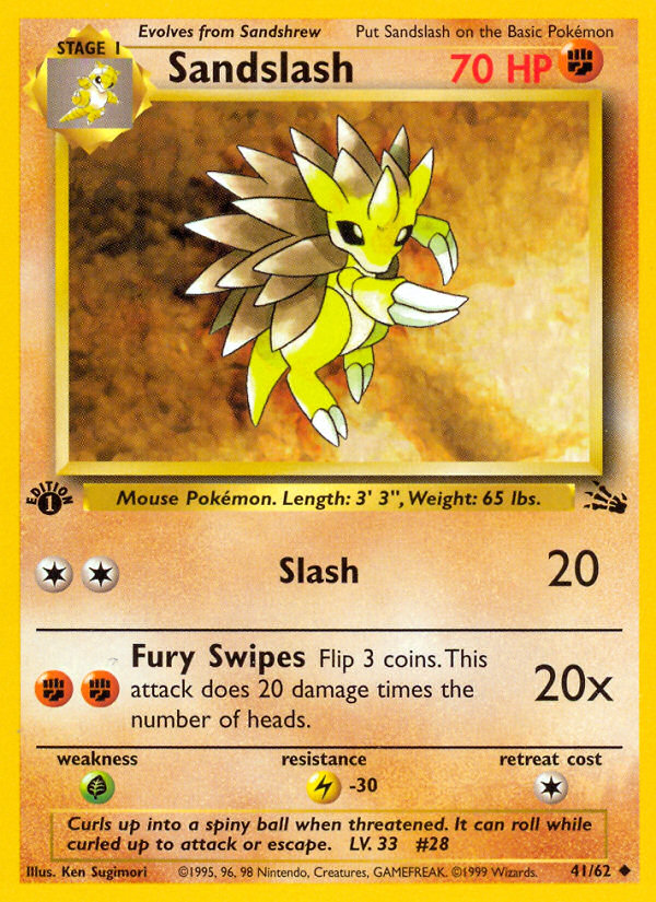Sandslash – Fossil 41 – Pokémon TCG single card Hoofdafbeelding