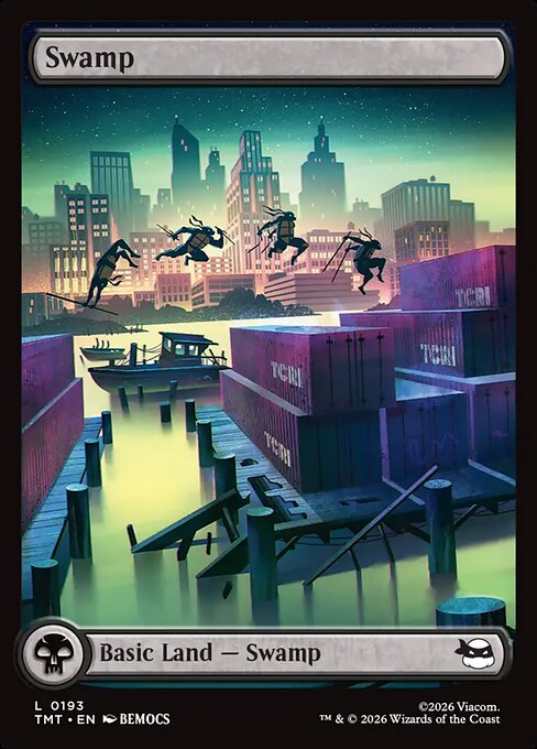 Swamp – Teenage Mutant Ninja Turtles (TMT-193) Magic: The Gathering card Hauptbild