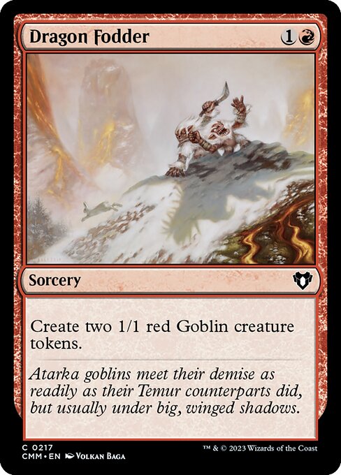 Dragon Fodder – Commander Masters (CMM-217) Magic: The Gathering card Main image