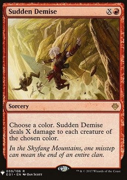 Sudden Demise - Mystery Booster (Rare) [MYS-59] Imagen principal del producto