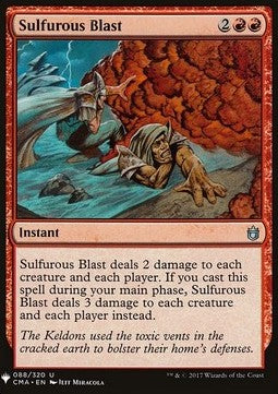Sulfurous Blast - Mystery Booster (Uncommon) [MYS-88] Imagen principal del producto