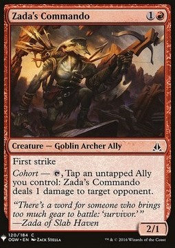 Zada's Commando - Mystery Booster (Common) [MYS-120] Main image