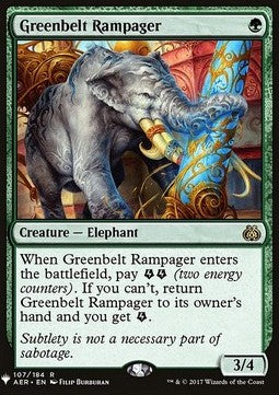 Greenbelt Rampager - Mystery Booster (Rare) [MYS-107] Imagen principal del producto