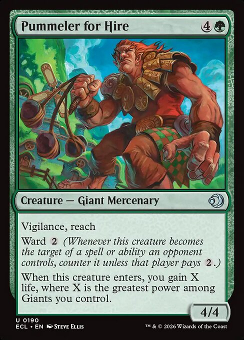 Pummeler for Hire – Lorwyn Eclipsed (ECL-190) Magic: The Gathering card