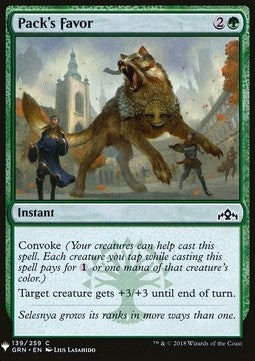 Pack's Favor - Mystery Booster (Common) [MYS-139]
