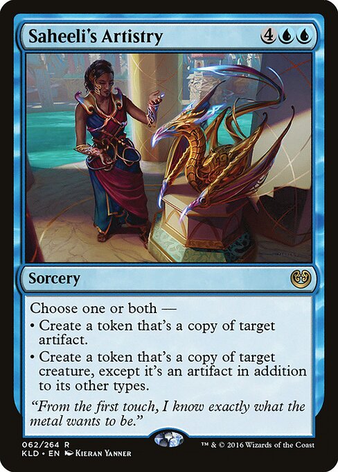 Saheeli's Artistry – Kaladesh (KLD-62) Magic: The Gathering card