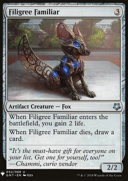Filigree Familiar - Mystery Booster (Uncommon) [MYS-52]
