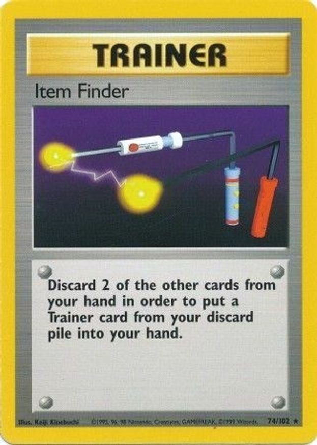 Pokémon-kaart Item Finder 74/102 Rare uit de set Base Set Hauptbild