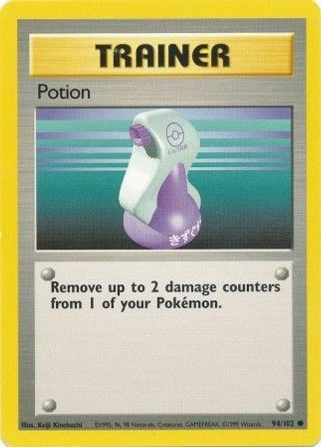 Pokémon-kaart Potion 94/102 Common uit de set Base Set