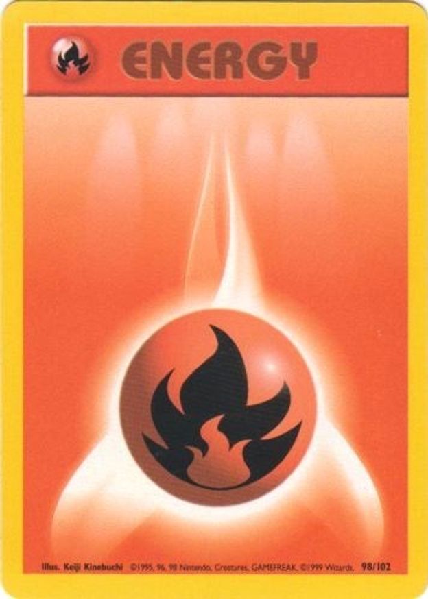Pokémon-kaart Fire Energy 98/102 Common uit de set Base Set Hoofdafbeelding