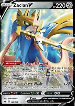 Zacian V - Sword & Shield (Ultra Rare) [SSH-138] Hover Image