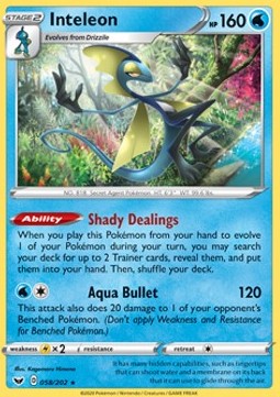 Inteleon - Sword & Shield (Holo Rare) [SSH-58] Imagen principal del producto