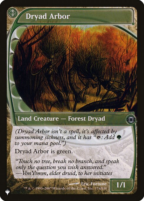 Dryad Arbor – The List (PLST-FUT-174) Magic: The Gathering card | LC-REM-20260804-15839478186316-42852efb-6ab1-42cf-8678-8154f29039bd Imagen principal del producto